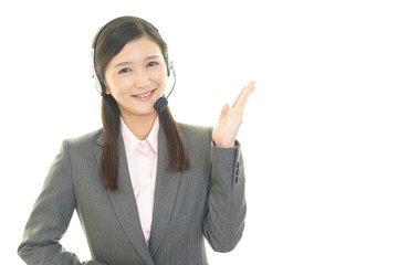 笑顔のオペレーター