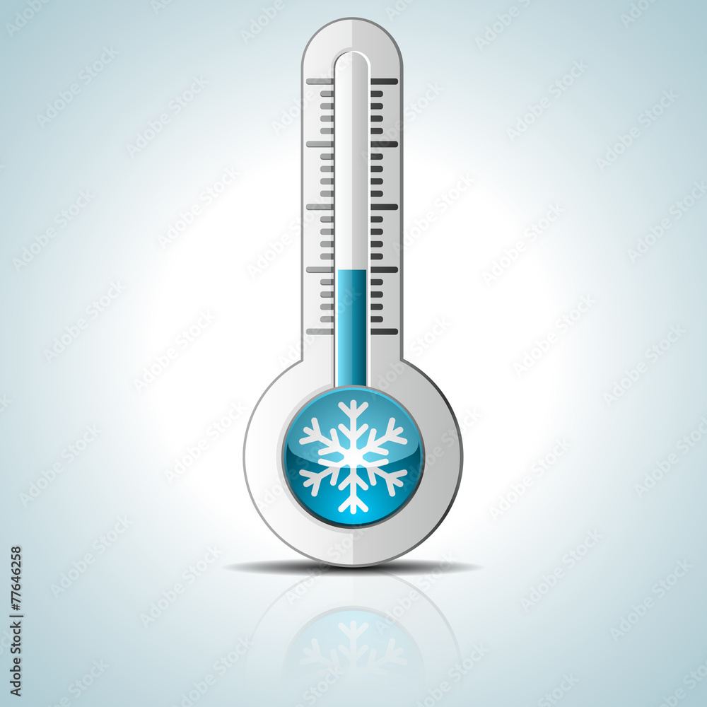 Wall mural thermometer