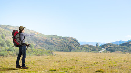 Naklejka premium Enjoying nature wilderness!