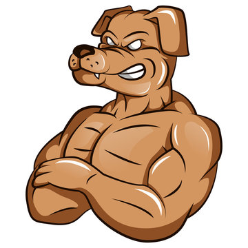 Dog Strong Mascot