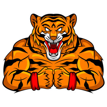 Tiger Strong Mascot