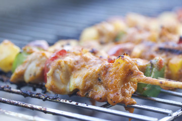 Bar-B-Q or BBQ grill of meat