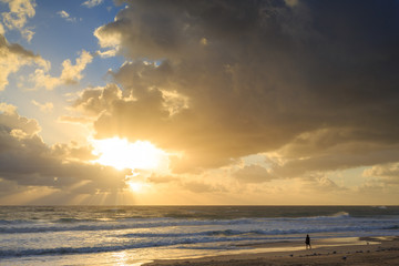 Australian beach at sunrise