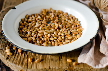 Roasted pine nuts