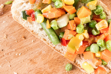 Vegetables sandwich