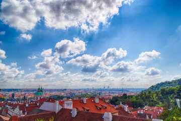 Red rooftops of Prague