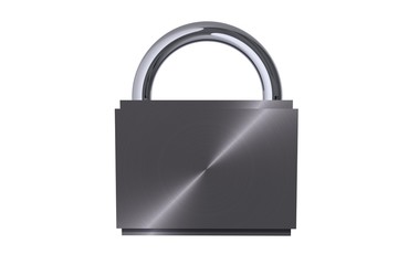 Metal Padlock Isolated