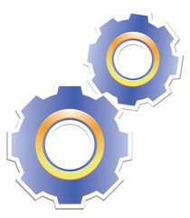 Gear sticker icon