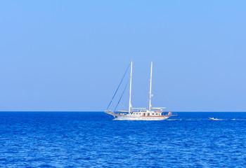 Yacht. Seascape. Greece