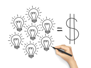 teamwork concept drawn by hand