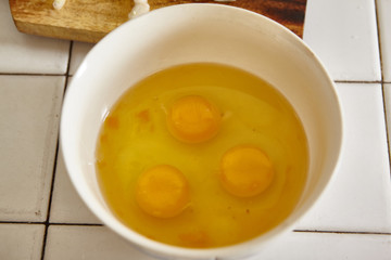 Preparing the egg