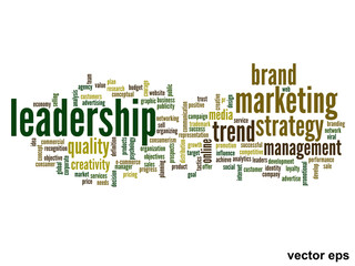 Vector conceptual business word cloud