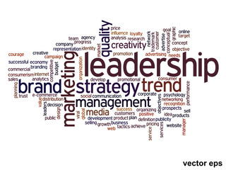 Vector onceptual business word cloud