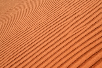 red sand of Wadi Rum desert in Jordan abstract background