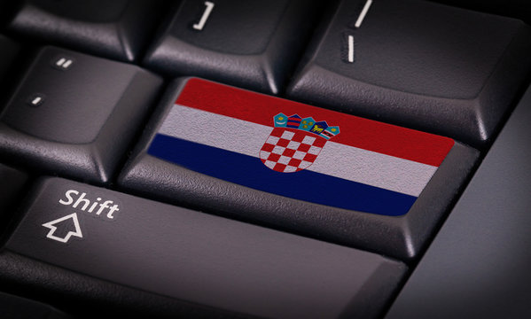 Flag on keyboard