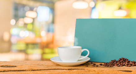 Coffee shop blur background with bokeh image.