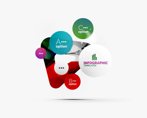 Abstract step infographics business layout