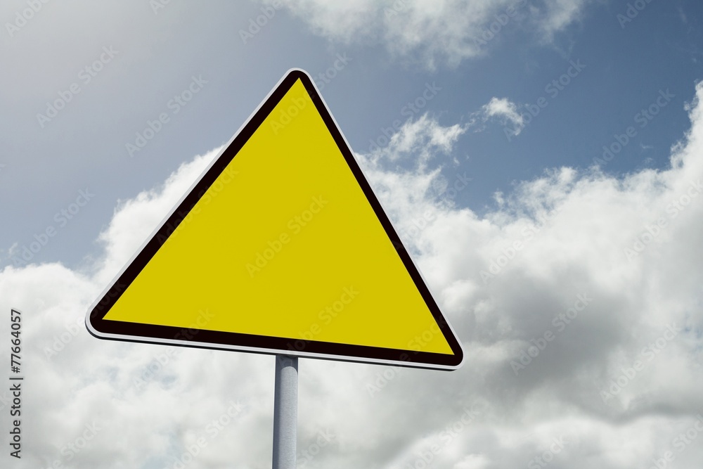 Poster Composite image of hazard triangle