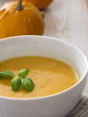 Pumpkin Soup in a bowl