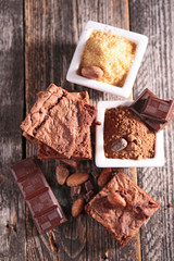 brownie on wood
