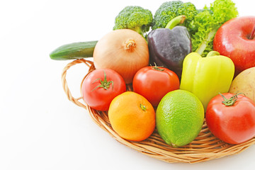 新鮮な野菜と果物