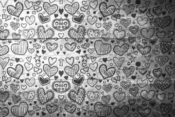 Obraz premium Composite image of heart pattern