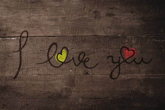 Composite image of i love you