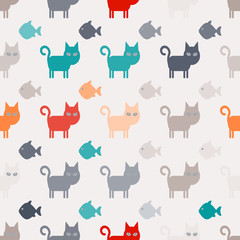 seamless background with pets