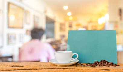 Coffee shop blur background with bokeh