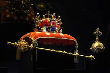 Gordijnen Bohemian Crown Jewels in Prague, Czech Republic © Vladimir Wrangel