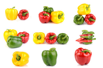 bell pepper isolated on white background