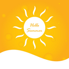 hello summer abstract background