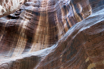 abstract rock formation in the desert