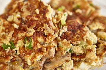 Mushroom omelette