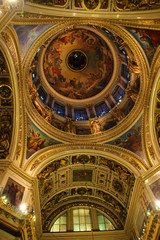 Fototapeta na wymiar The decoration of St. Isaac's Cathedral.