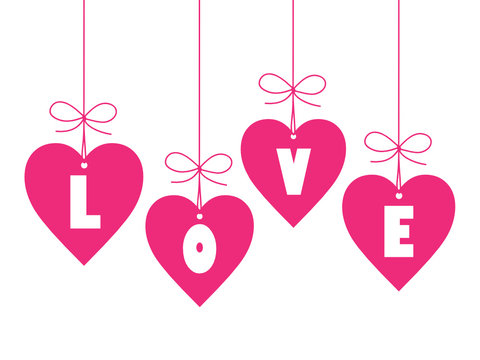 LOVE (day valentine romance hanging decorations)