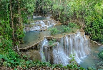 Tropical rainforest waterfall, Thailand