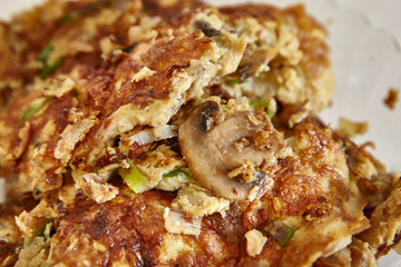 Mushroom omelette