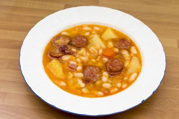 beans with sausage