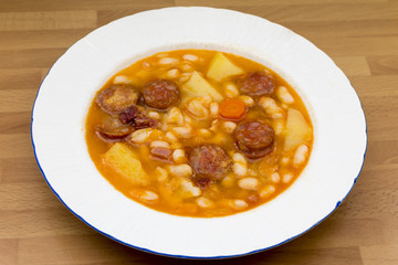 beans with sausage
