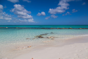Fototapeta na wymiar Tramonto mare dei caraibi