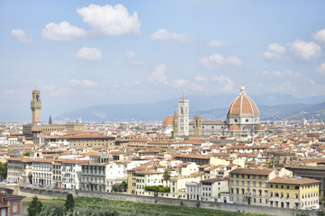 Fototapeta na wymiar Panoramic view of the city of Florence