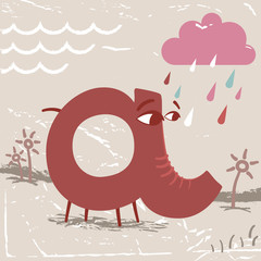 Cute alphabet, Letter A. Is it a letter or an animal?