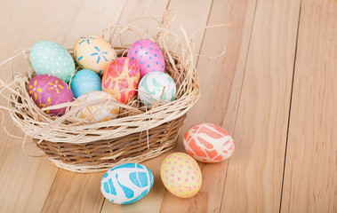 Basket with Easter Eggs