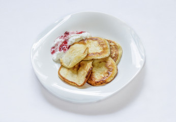 Fritters on the plate
