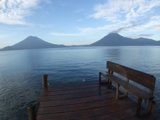 Panoramica del lago Atitlan