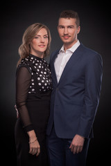 man and woman studio