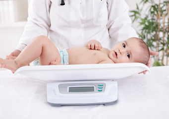 Weighing babies