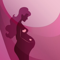 Obraz na płótnie Canvas Pregnant woman