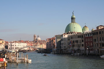 Fototapeta na wymiar Panoramica de Venecia, Gran Canal